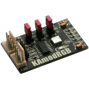 KAmodRGB - moduł programowalnego sterownika LED RGB i RGBA z układem PCA9633
