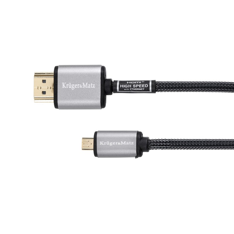 HDMI cable - micro HDMI plug-in plug (A-D) 1.8m Kruger & Matz