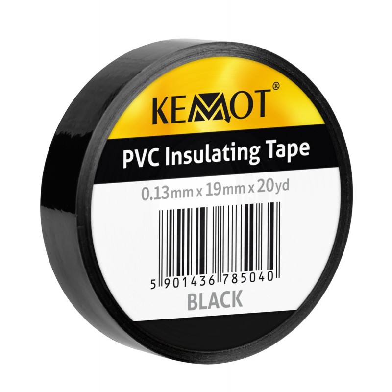 Insulation tape KEMOT 0.13x19x20Y adhesive black