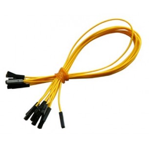Jumper wires, set of 10 pcs., yellow