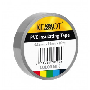 KEMOT 19 mm x 9.4 m insulation tape - gray