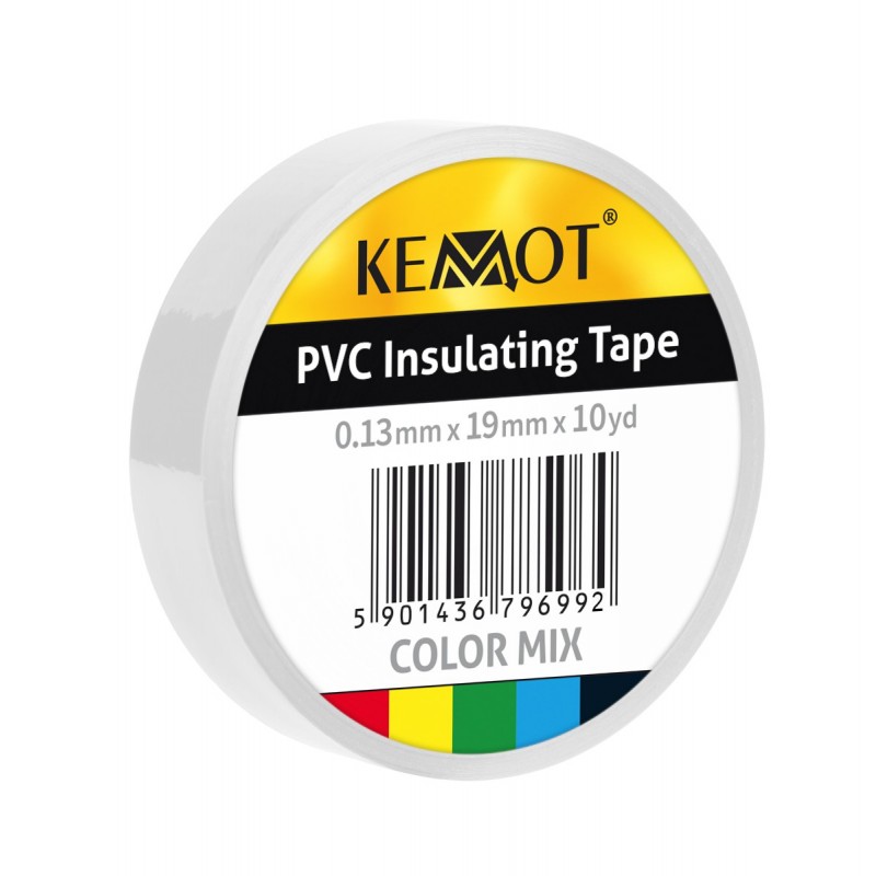 Insulation tape KEMOT 0.13x19x10Y adhesive white