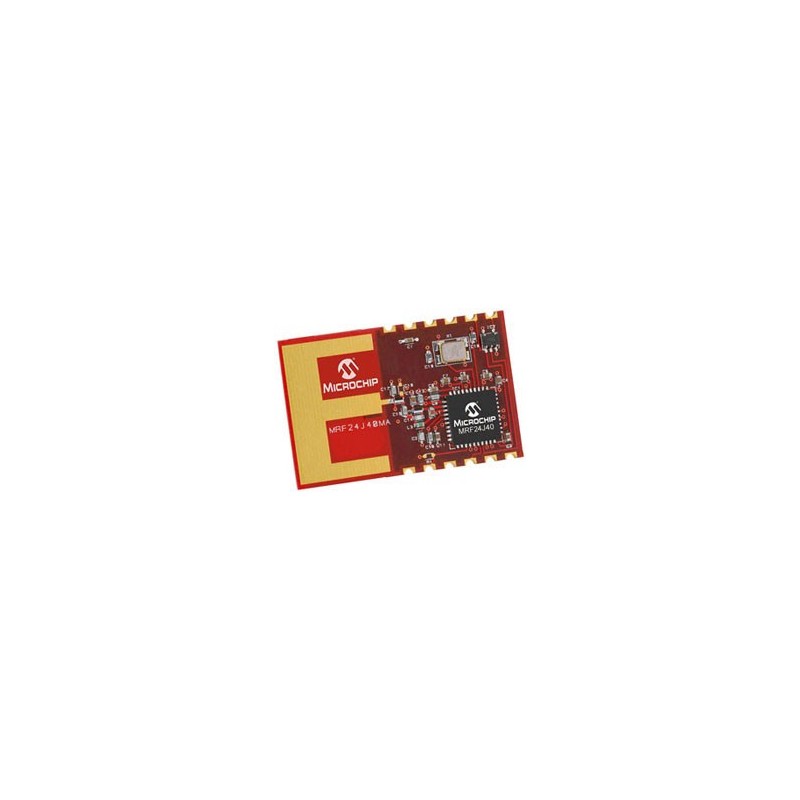 MRF24J40MA-I/RM - moduł transceivera 2,4 GHz IEEE 802.15.4 (ZigBee) z anteną PCB