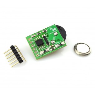 Real-time clock with RTF PCF8563 chip