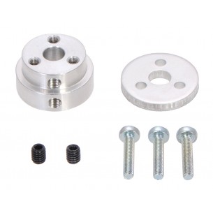 Pololu Aluminum Scooter Wheel Adapter for 1/4 Shaft