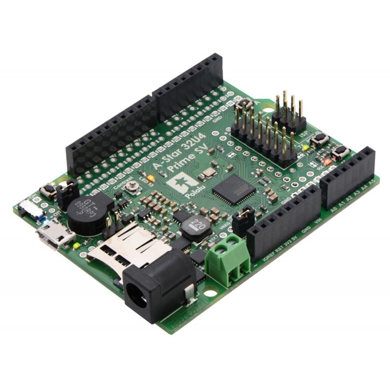 A-Star 32U4 Prime SV microSD з LCD дисплеєм - плата з мікроконтролером ATmega32U4, роз'єми...