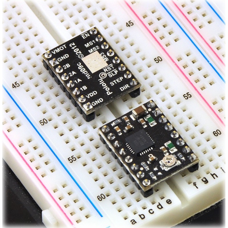 A4988 Stepper Motor Driver Carrier, Black Edition (Header Pins Soldered ...