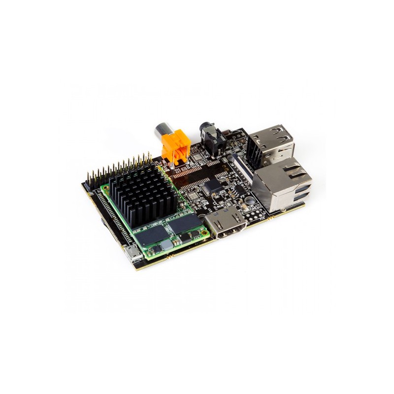 HummingBoard-i2 - одноплатний комп'ютер (SBC) з Wi-Fi/Bluetooth, блоком живлення та картою microSD на 8 ГБ