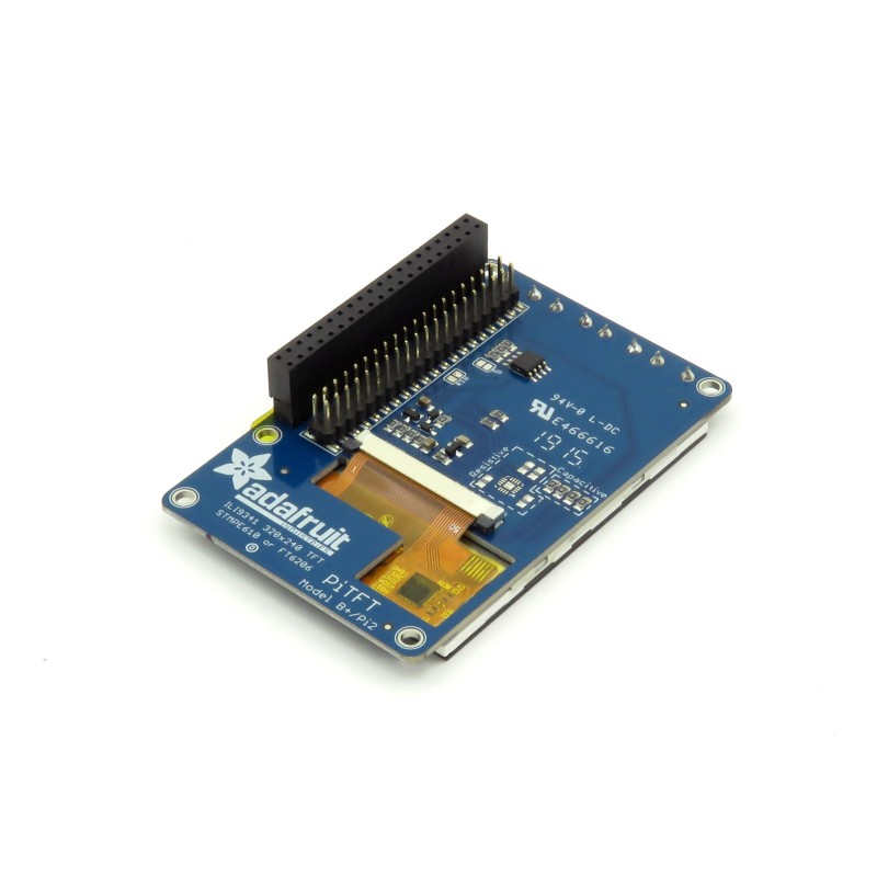 Міні-набір PiTFT Plus HAT - 2,8-дюймовий ємнісний сенсорний екран для Raspberry Pi 3/2/B+/A+
