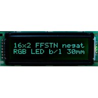 2x16 characters LCD alphanumeric display with RGB backlight