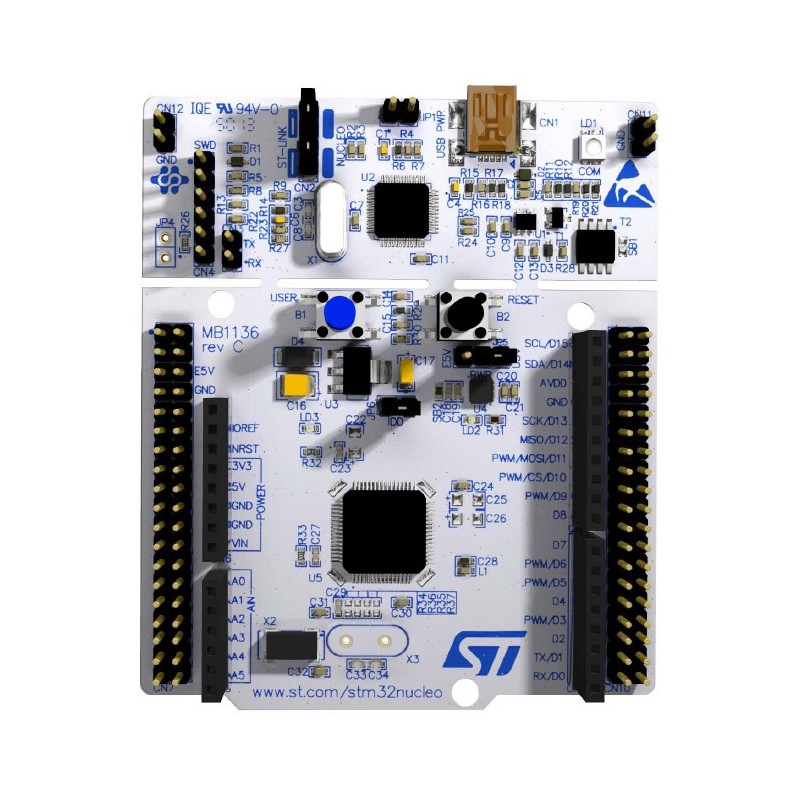 NUCLEO-L476RG - zestaw startowy z mikrokontrolerem z rodziny STM32 (STM32L476)