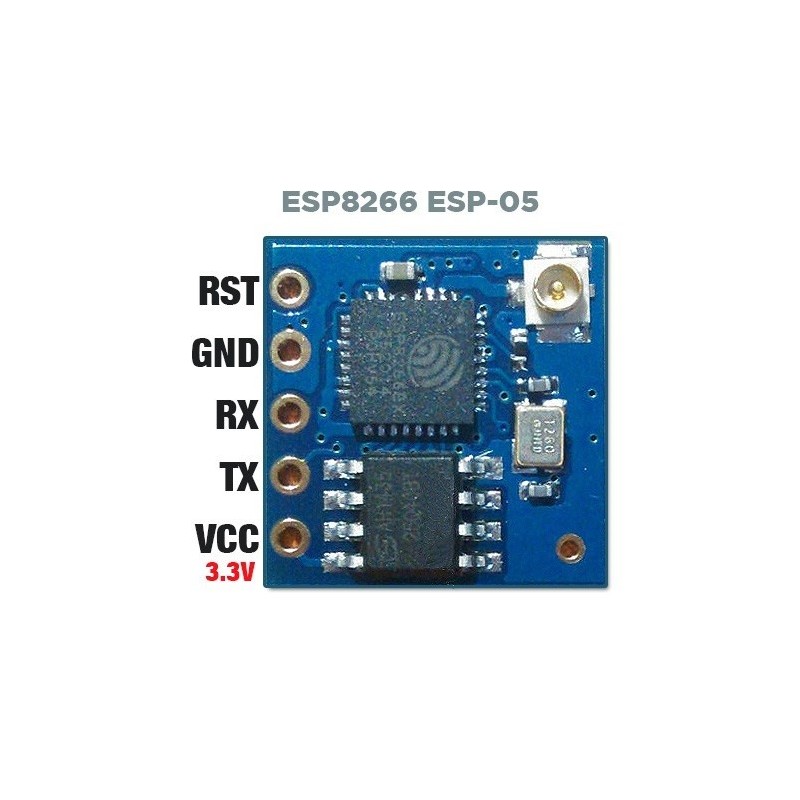 ESP-05 - WiFi модуль з ESP8266 без антени