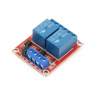 modRL02_ISO - moduł mocy z dwoma przekaźnikami 5V i optoizolacją wejść
