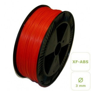 XF-ABS Red filament 3.0 mm