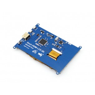 Wyświetlacz dotykowy LCD 5" (B) do Raspberry Pi z  HDMI+ obudowa