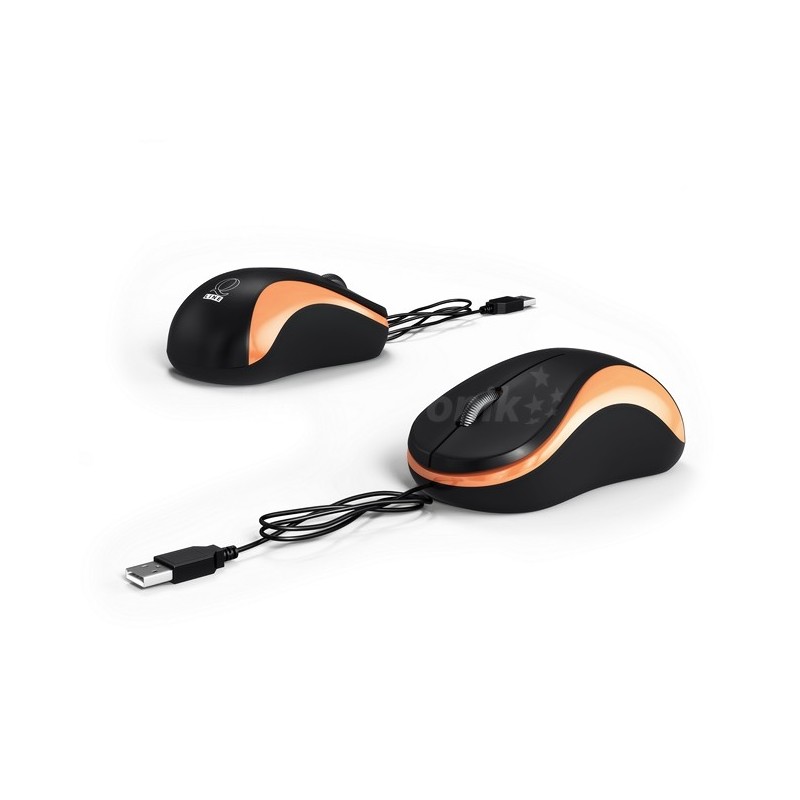 USB mouse Q-line orange
