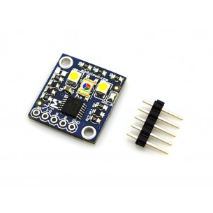 Analog RGB color detector with LED backlight