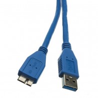Plug in the microUSB 3.0 cable