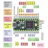 Teensy 3.2 - płytka rozwojowa z procesorem ARM Cortex M4 - przód - opis wyprowadzeń