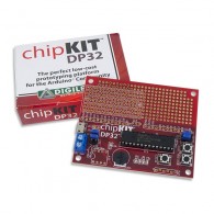 Zestaw uruchomieniowy chipKIT DP32 z mikrokontrolerem PIC32MX250F128B i obszarem prototypowym