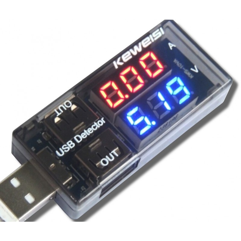 Summen Afgørelse Populær USB Power Detector - current and voltage meter from the USB port - Kamami  on-line store