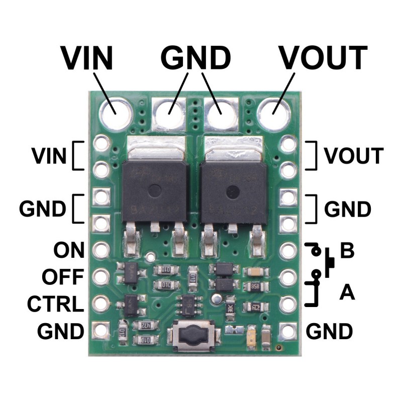 Mini MOSFET Slide Switch with Reverse Voltage Protection, SV