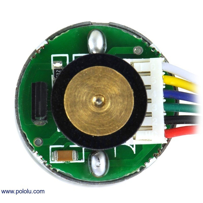 LP 12V Motor with 48 CPR Encoder for 25D mm Metal Gearmotors (No ...