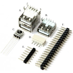 A set of connectors for the ODROID-C0 computer
