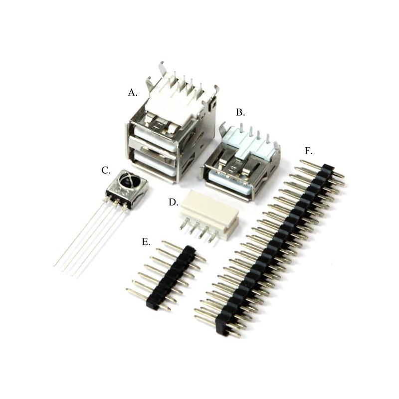 A set of connectors for the ODROID-C0 computer
