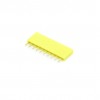 Contact strip 2.54mm straight 1x10, yellow