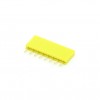 Contact strip 2.54mm, straight 1x8, yellow