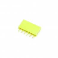 Contact strip 2.54mm straight 1x6, yellow