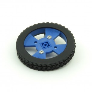 Wheel with rubber tire 70x12 mm