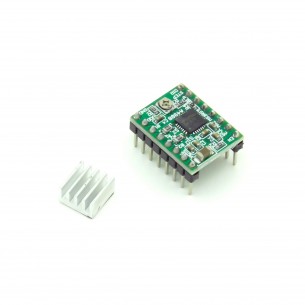 Bipolar stepper motor driver with A4988 system