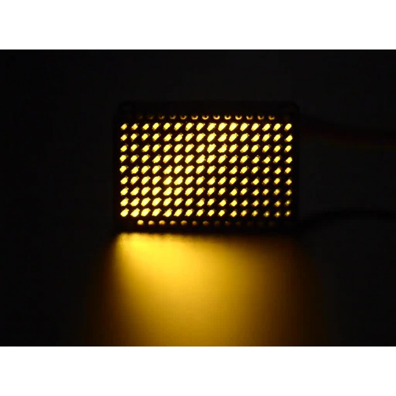Matryca 9x16 LED do Charlieplexing’u – żółta - włączona