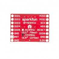 SparkFun RFM69 - moduł radiowy 433 MHz - widok od spodu