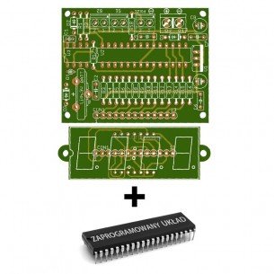 AVT3132 A + - simple LED clock with programmed layout and PCB