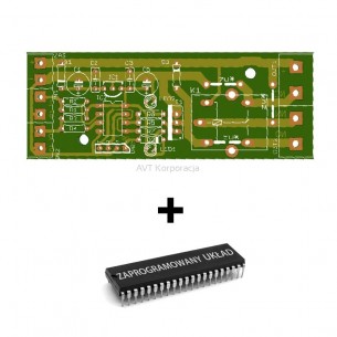 AVT1878 A + - simple digital thermostat with programmed circuit and PCB