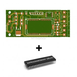 AVT1863 A + - Bluetooth thermometer. PCB with programmed layout