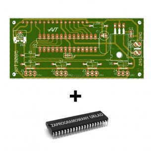 AVT3085 A+ - 4-kanałowy termometr cyfrowy z zaprogramowanym układem i PCB