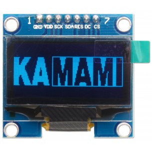 modOLED130_SPI BLUE - 7-pin OLED 1.3 "SPI display with the SH1106 driver