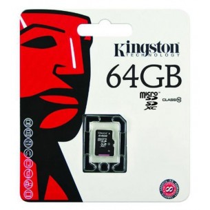 Memory card Kingston micro SD 64GB class 10 with adapter