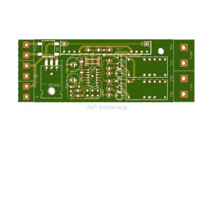 AVT5455 / 2 A - Remote two-channel switch RECEIVER. PCB with programmed layout