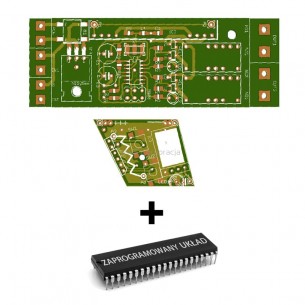 AVT5455 A+ - zdalny włącznik dwukanałowy 433 MHz (230VAC/5A). PCB z układem