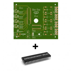 AVT1815 A + - 4-channel infrared switch. PCB with programmed layout