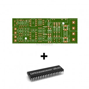 AVT1835 A + - microprocessor-based acoustic switch. PCB with programmed layout
