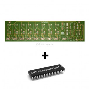 AVT1890 A+ - moduł przekaźników z USB. PCB z zaprogramowanym układem