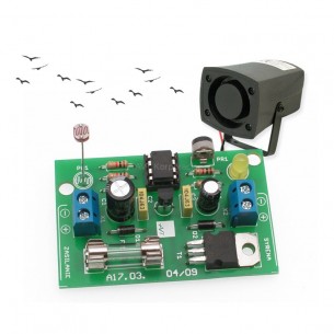 AVT3135 C - mikroprocesorowy strach na ptaki. Zmontowany zestaw
