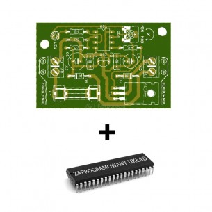 AVT3165 A + - microprocessor mole repellent. PCB with programmed layout