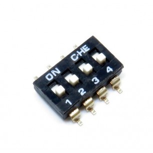 Przełącznik DIP-Switch 4 sekcje SMD 2,54mm